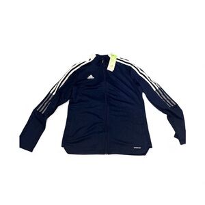 Adidas Women's Tiro 21 Track Jacket Navy Blue Aeroready Full Zip L